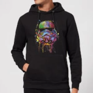 Star Wars Paint Splat Stormtrooper Pullover Hoodie - Black - XXL