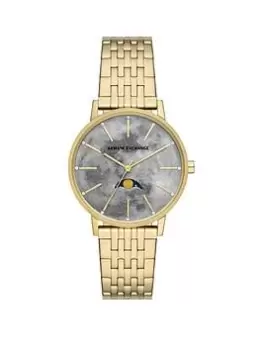 Armani Exchange Womens Lola Watch Stainless Steel, Gold, Women