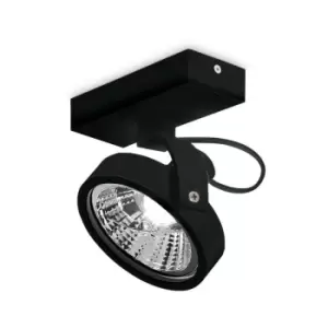 Ideal Lux konig Single Spotlight Black