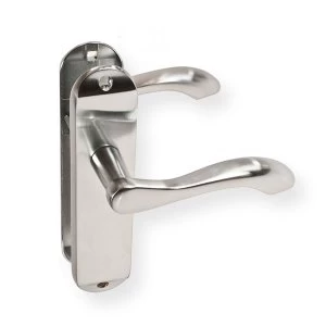 LocksOnline Broadway Door Handle Set on Backplate