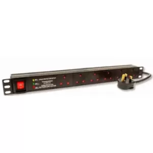 Dynamode PDU-6WS-H-SP-1U power distribution unit (PDU) Black 6 AC outlet(s)