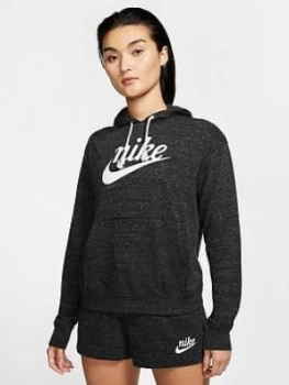 Nike NSW Gym Vintage Pullover Hoodie - Black, Size L, Women