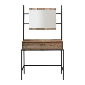 Urban Rustic Dressing Table Black and Brown