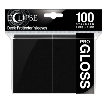 Ultra Pro Eclipse Gloss Standard Sleeves: Jet Black - 100 Sleeves