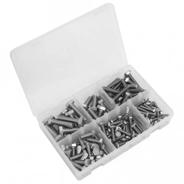 Sealey Stainless Steel Setscrew Assortment 150pc M5-M10 AB078SS