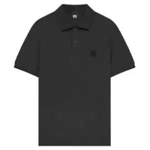 CP Company Patch Logo Polo Shirt - Black