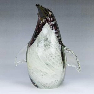 Objets d'Art Handmade Glass Figurine - Penguin