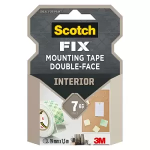 3M Scotch-Fix Interior Green Mounting Tape (L)1.5M (W)19mm