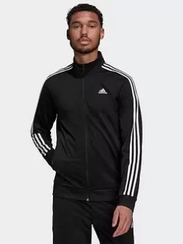 adidas Essentials Warm-up 3-stripes Track Top, Blue, Size S, Men