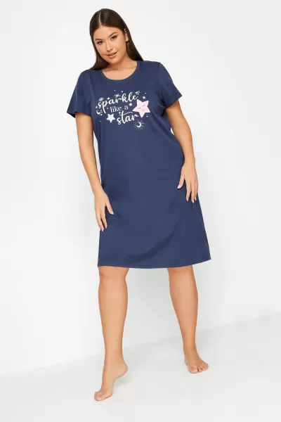 'Sparkle Like A Star' Slogan Nightdress