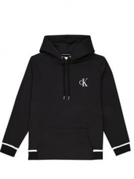 Calvin Klein Jeans Plus Embroidery Hoodie - Black