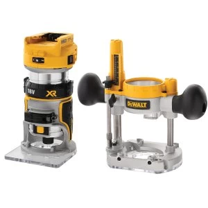 DEWALT DCW604NT XR 1/4in Twin Base Router 18V Bare Unit