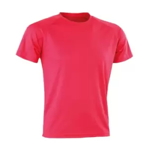 Spiro Mens Aircool T-Shirt (S) (Super Pink)