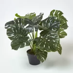 Homescapes - Artificial Monstera Plant, 60cm Tall - Green