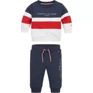 Tommy Hilfiger Baby Colorblock Crew Neck Set - Blue