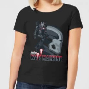 Avengers War Machine Womens T-Shirt - Black