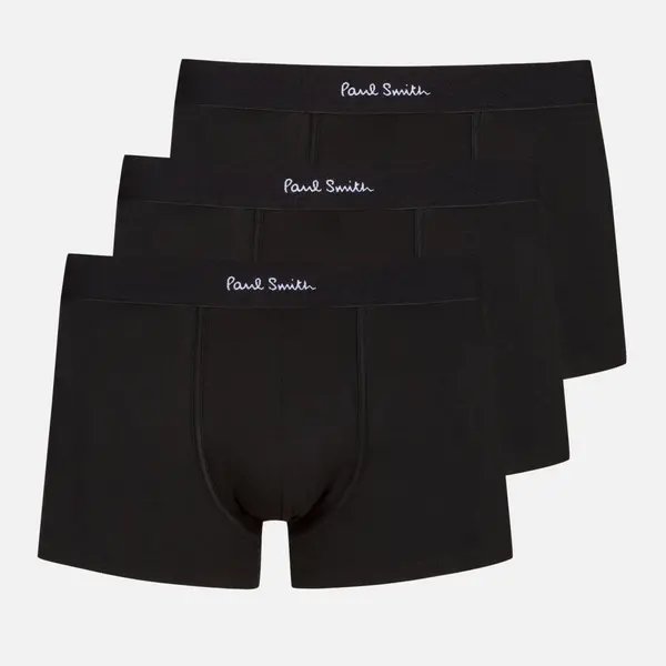 Paul Smith Three-Pack Organic Cotton-Blend Boxer Shorts - S