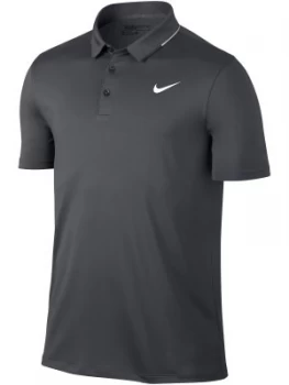 Mens Nike Dry Solid Polo Grey