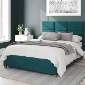 Caine Plush Velvet Ottoman Bed Frame Emerald