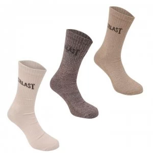 Everlast 3 Pack Crew Socks Junior - Brown