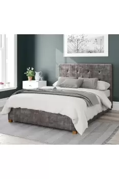 Presley Upholstered Ottoman Storage Bed, Distressed Velvet Fabric