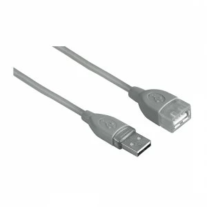 Hama USB 2.0 Extension Cable Shielded Grey 1.8m