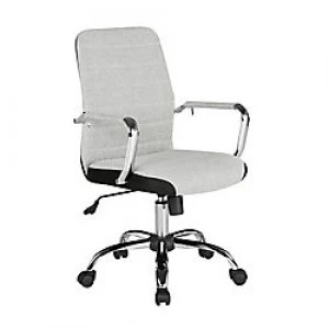 Tempo fabric operator chair with mesh trim