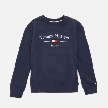 Tommy Hilfiger Boys' Artwork Sweatshirt - Twilight Navy - 8 Years