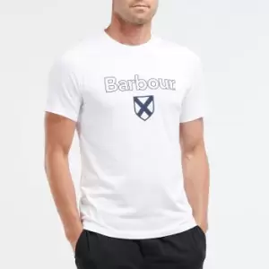 Barbour Mens Cameron T-Shirt - White - L