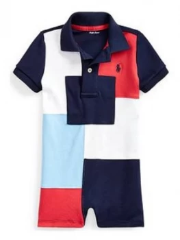 Ralph Lauren Baby Boys Patch Polo Romper - Multi