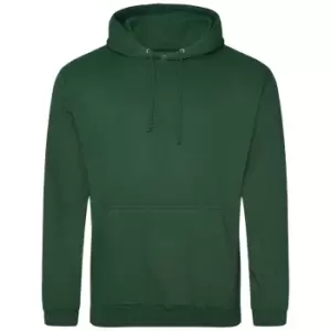 Awdis Unisex Adult College Hoodie (5XL) (Bottle Green)