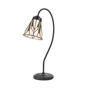 Astoria 1 Light Table Lamp Dark Bronze Paint, Tiffany, E14