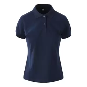 AWDis Just Polos Womens Girlie Stretch Pique Polo Shirt (M) (Navy)