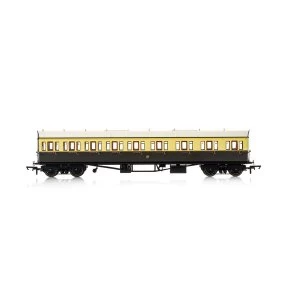 Hornby GWR Collett 57' Bow Ended 6627 E131 Nine Compartment Composite (Right Hand) Era 3 Model Train