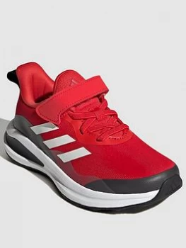 adidas Kids Unisex Fortarun Trainers - Red/White, Size 10