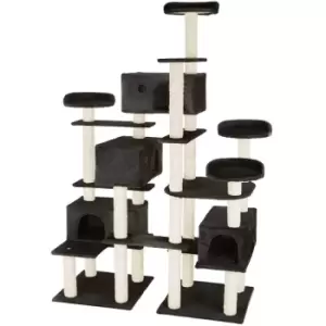 Tectake Cat Tree Scratching Post Entissar - Black