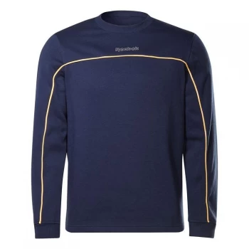 Reebok Piping Crew Sweatshirt Mens - Vector Navy