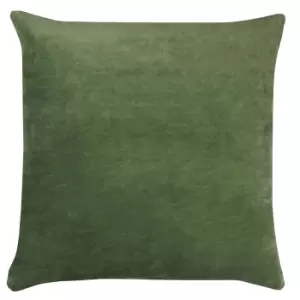 Tanda Velvet Cushion Eucalyptus/Teal, Eucalyptus/Teal / 50 x 50cm / Polyester Filled