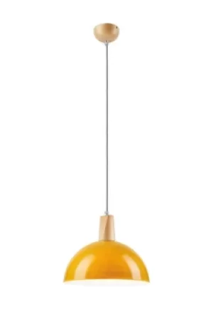 Dome Pendant Ceiling Lights Yellow, 1x E27