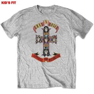 Guns N' Roses - Appetite for Destruction Kids 3 - 4 Years T-Shirt - Grey