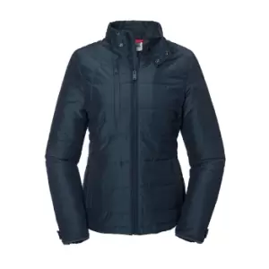 Russell Womens/Ladies Cross Padded Jacket (XS) (French Navy)