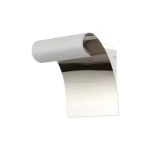 Wall Lamp, 1 x 8W LED, 3000K, 560lm, Sand White, Polished Chrome - Luminosa Lighting