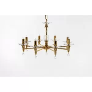 Impex San Marino Gold 8 Arm Chandelier