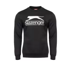 Slazenger Large Logo Crew Sweatshirt Mens - Black