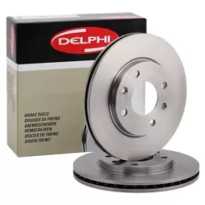 DELPHI Brake disc BG2444 Brake rotor,Brake discs PEUGEOT,CITROEN,MEGA,206 Schragheck (2A/C),206+ Schragheck (2L_, 2M_),206 SW (2E/K)