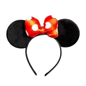 Disney Minnie Mouse Red, Black & white Polka Dot Bow Headband V700050L.PH