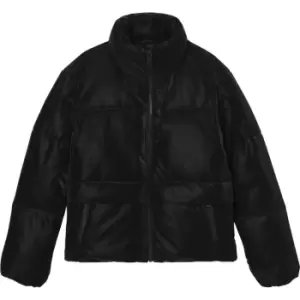 Calvin Klein Jeans Faux Suede Wide Puffer - Black