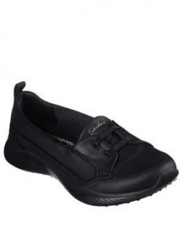 Skechers Microburst 2.0 World Class Ballerina Pumps - Black, Size 7, Women