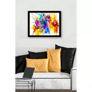 SC0848 Multicolor Decorative Framed MDF Painting