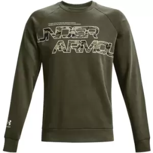 Under Armour Rival Fleece Camo Sweatshirt Mens - Green